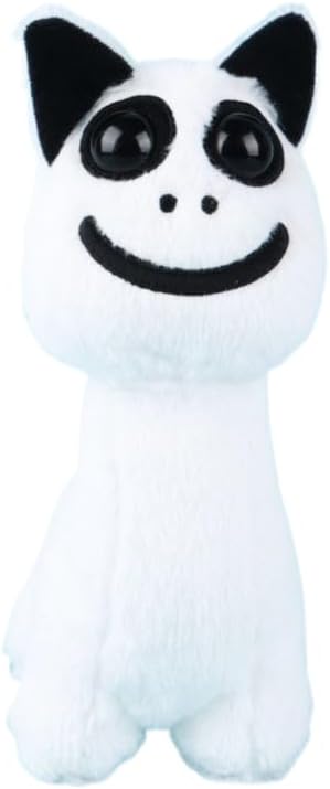 Zoo NOMALY Cat Plush Doll Zoo Anomaly Cute Plush Animals Stuffed Plushie Toy Figure Pillow Cosplay Cute Kids Fans Collection Gift (White Cat)