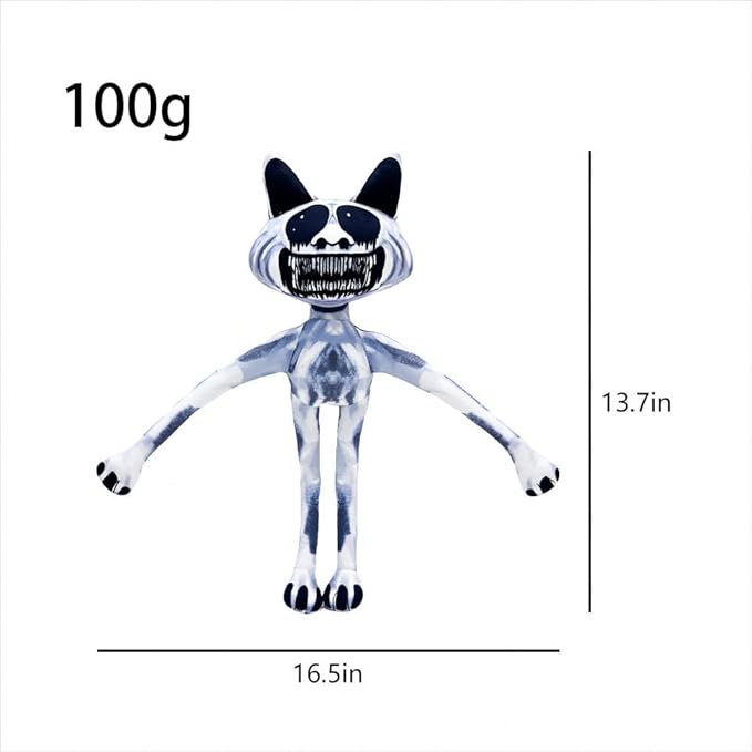 Zoonomaly Smile cat Plush Toy,Horror Game Plush Toy Makes a Great Gift for Fans and Friends Pillow Cosplay Cute Fans Collection Gift(3 in 1)