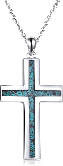YFN Cross Necklace Sterling Silver Religious Cross Pendant Jewelry Christian Gifts for Women Men