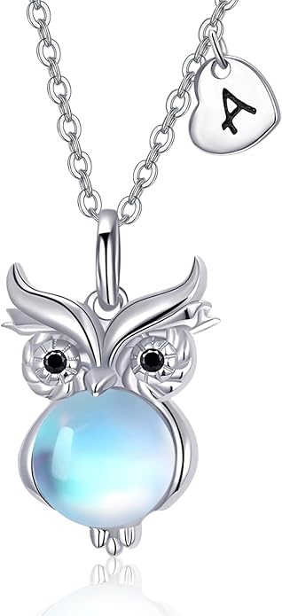 Dreamboat Moonstone Animal Pendant Necklace for Women 925 Sterling Silver Cute Animals Jewelry Gifts