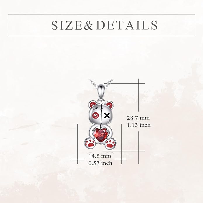 YFN Gothic Necklace Sterling Silver Wiccan Witch Pendant Goth Jewelry Witchy Gifts for Women Men