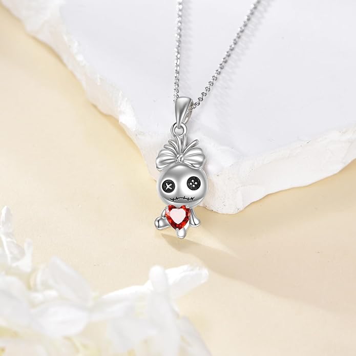 YFN Gothic Necklace Sterling Silver Wiccan Witch Pendant Goth Jewelry Witchy Gifts for Women Men