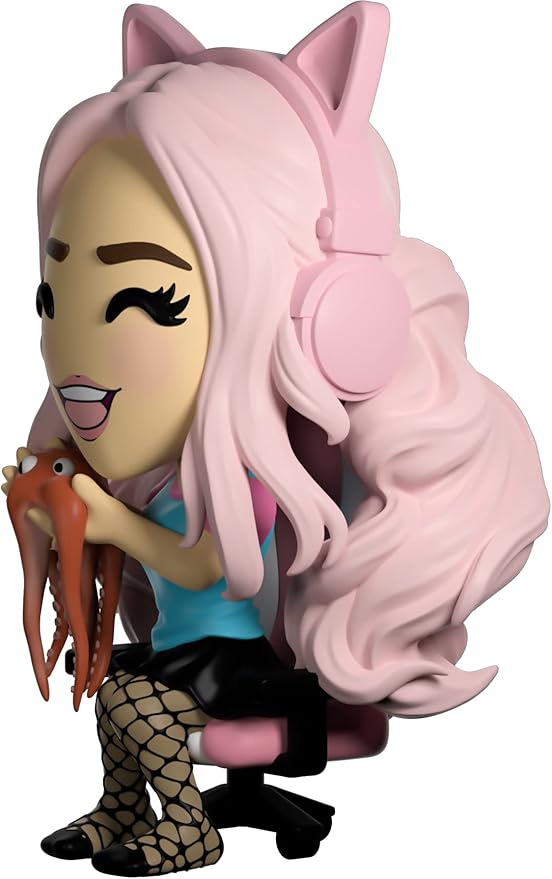 Youtooz Belle Delphine Vinyl Figure, 4.8" from Youtooz Belle Delphine Pink Wig Figure, High Detailed Belle Delphine Collectible Figure from the Youtooz Creator Collection