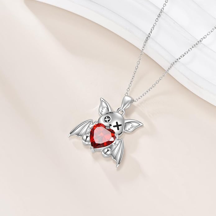 YFN Gothic Necklace Sterling Silver Wiccan Witch Pendant Goth Jewelry Witchy Gifts for Women Men