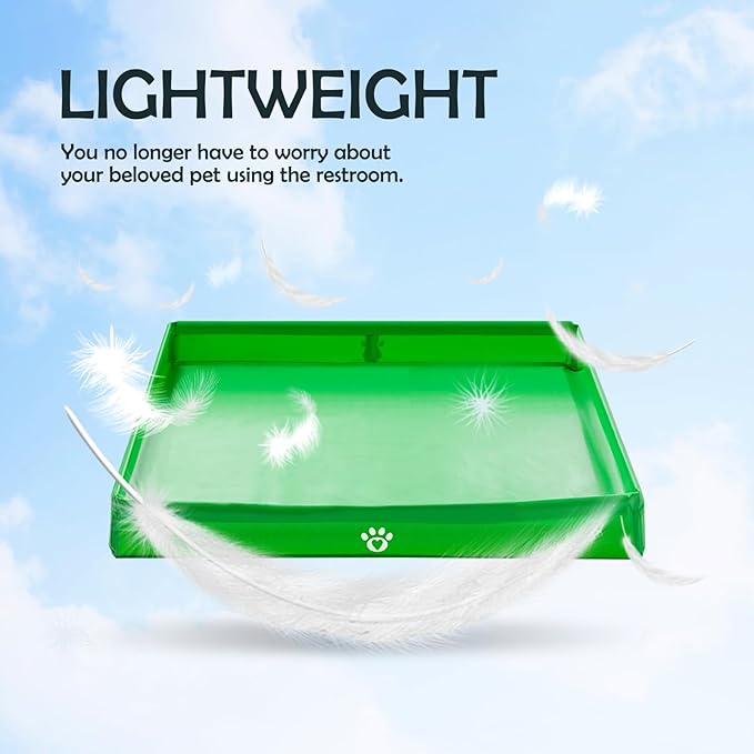 MEEXPAWS Dog Pee Pad Holder Foldable, Puppy Pad Holder Liner Base High Side, Dog Litter Box Indoor for 22’’x22’’ Pee Pads, Training Pad Holder Leak-Proof, Potty Pad Holder for Dogs Easy Clean