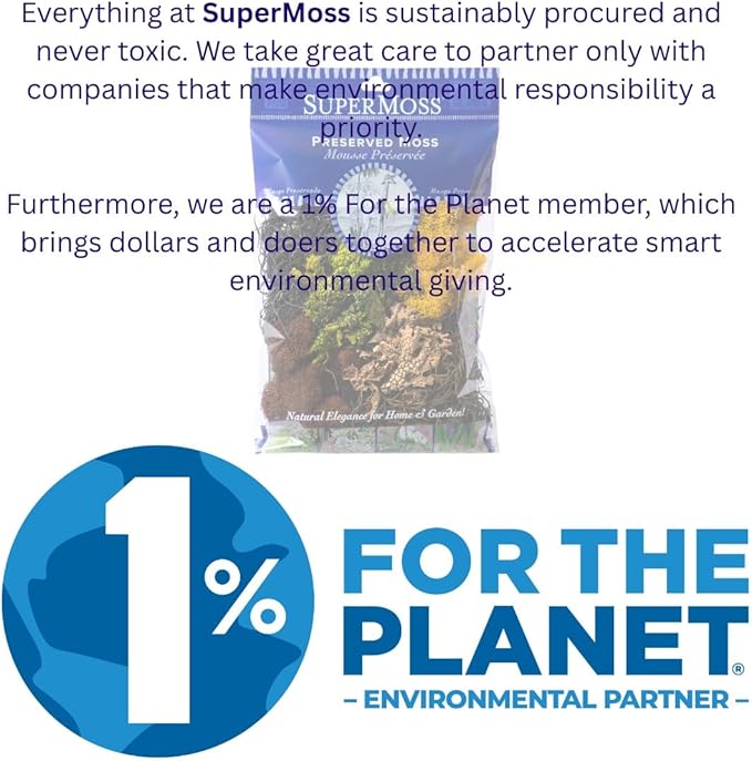 SuperMoss (23303) Moss Mix – Premium Decorative Moss for Crafts, Terrariums, Wedding & Table Décor, 80.75 Cubic inches (Approx. 2 oz), Oregon