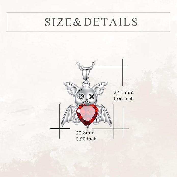 YFN Gothic Necklace Sterling Silver Wiccan Witch Pendant Goth Jewelry Witchy Gifts for Women Men