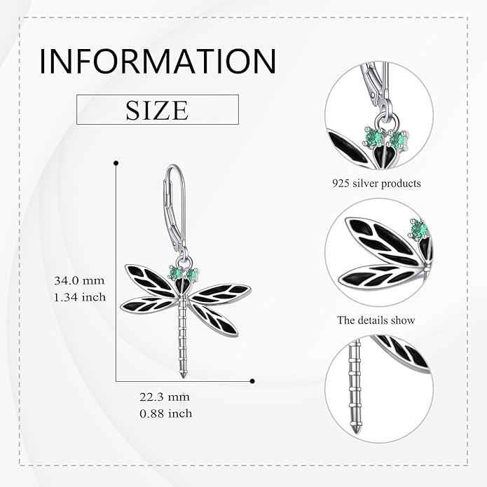 YFN Sterling Silver Animal Dangle Drop Earrings for Women Sloth/Cat/Bat Earrings Jewelry Gifts Halloween Earrings Jewelry