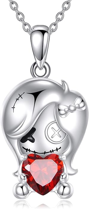 YFN Gothic Necklace Sterling Silver Wiccan Witch Pendant Goth Jewelry Witchy Gifts for Women Men