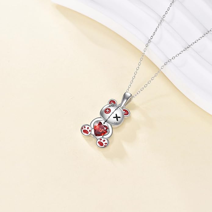 YFN Gothic Necklace Sterling Silver Wiccan Witch Pendant Goth Jewelry Witchy Gifts for Women Men