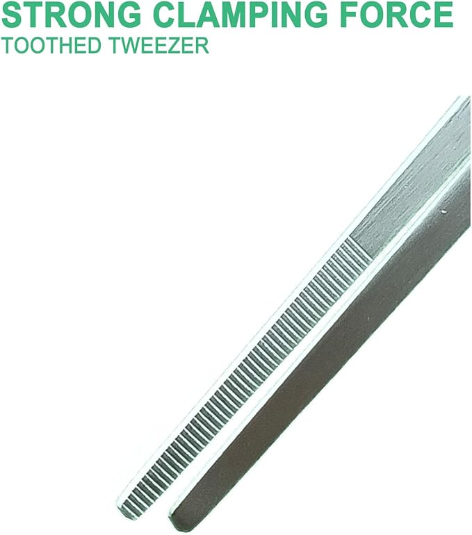 18.9 inch Aquarium Tweezers with Hanger, 2025 New Extra Long Feeding Tongs, Stainless Steel Large Aquascape Tools for Fish Tank, Terrarium,Aquascaping, Reptile Snake (Straight)