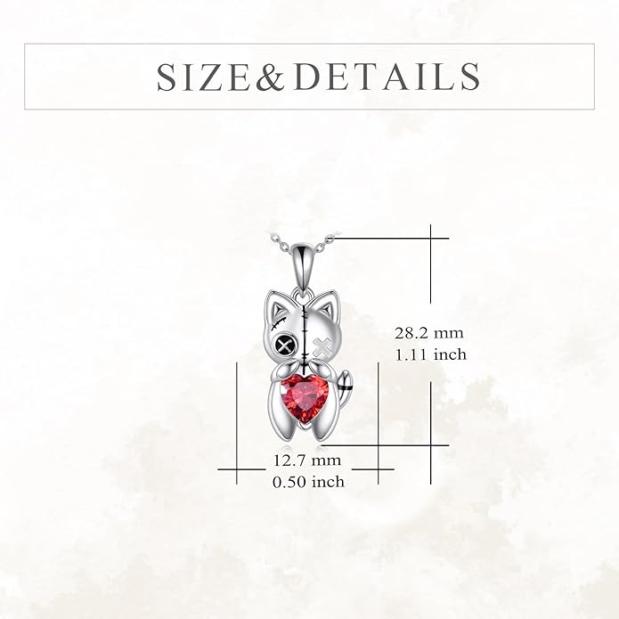 YFN Gothic Necklace Sterling Silver Wiccan Witch Pendant Goth Jewelry Witchy Gifts for Women Men