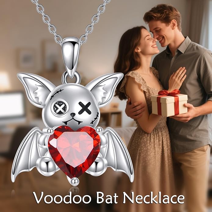YFN Gothic Necklace Sterling Silver Wiccan Witch Pendant Goth Jewelry Witchy Gifts for Women Men