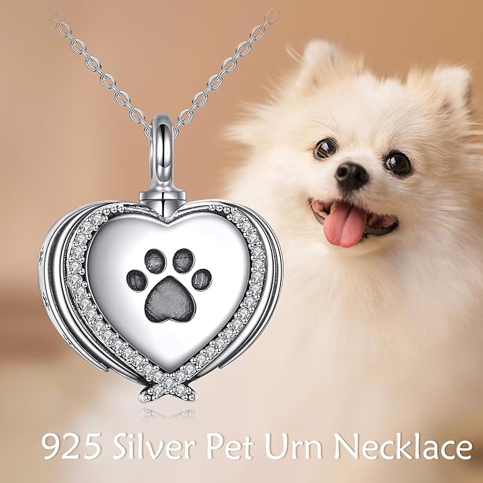 URONE Urn Necklaces for Ashes 925 Sterling Silver Abalone Shell Tree of Life Cremation Jewelry for Ashes Memory Jewelry for Women Men