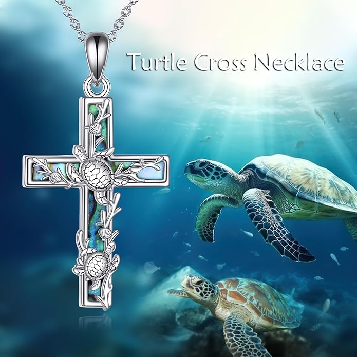 YFN Cross Necklace Sterling Silver Religious Cross Pendant Jewelry Christian Gifts for Women Men