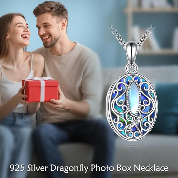 ONEFINITY Tree of Life Locket Necklace Sterling Silver Locket Necklace That Holds Pictures Tree of Life Locket Pendant for Women Wife Girlfriend