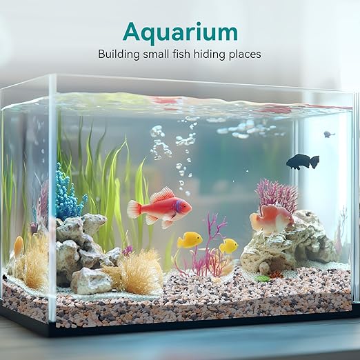 5 lbs Small Rocks for Succulents, 1/5 Inch Pebbles for Indoor Plants, Decorative Pea Gravel for Terrarium, Vases, Aquariums, Fish Tank, Drainage Rocks for Potted Plants, Bamboo,Crafts, Cactus