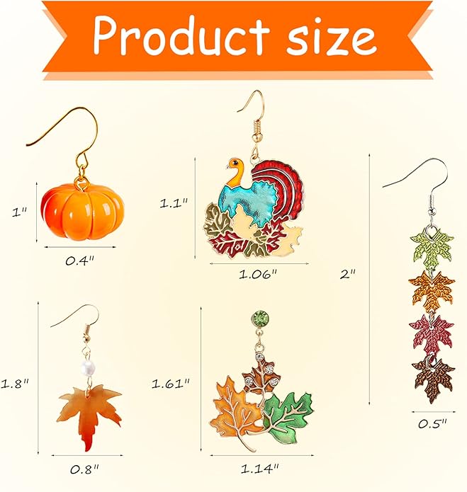 5-26Pairs Halloween Thanksgiving Fall Christmas Theme Earrings Set Holiday Earrings Halloween Stud Earrings Set Spider Pumpkin Ghost Bat Web Skull Drop Earring Holiday Jewelry Gifts