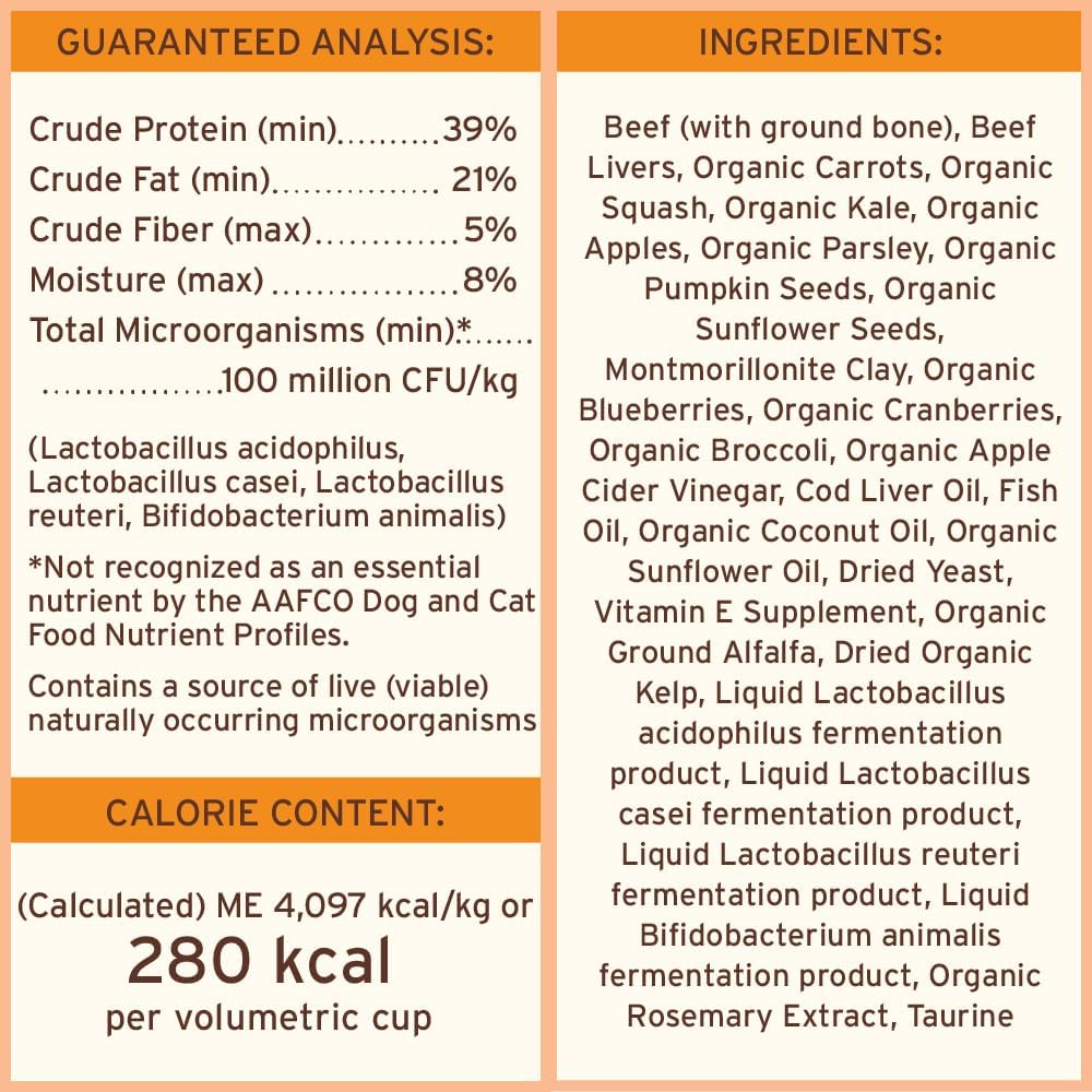 Primal Freeze Dried Dog Food, Pronto Mini Nuggets, Beef; Scoop & Serve, Complete & Balanced Meal; Also Use as Topper or Treat; Premium, Healthy, Grain Free High Protein Raw Dog Food (25 oz)