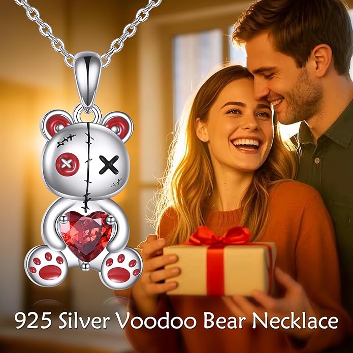 YFN Gothic Necklace Sterling Silver Wiccan Witch Pendant Goth Jewelry Witchy Gifts for Women Men