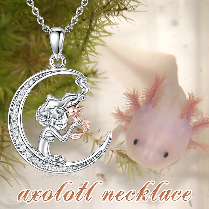 Horse/Bunny/Dog/Cat Necklace 925 Sterling Silver Women with Animal Pendant Necklace Jewelry Gifts for Women Animal Lovers