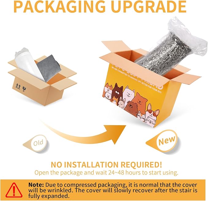 Topmart High Density Foam Pet Steps 2 Tiers,11.8" High,Non-Slip Dog Stairs,Soft Foam Dog Ramp Ladder,Best for Injured,Older Cats,Pets with Joint Pain,Suitable for Low Sofas,Stairs,Lower Place