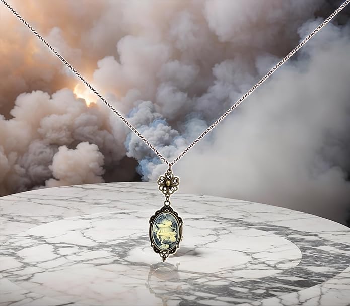 Yspace Lucky Clover Cameo Necklace Best Friend Heart Charms Jewelry 2 Chain Deluxe Gift