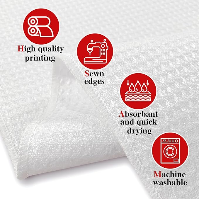 zcyhtqp Funny Kitchen Towels with Sayings - Cat Lover Dish Towels for Kitchen Decor & New Home Housewarming Gift