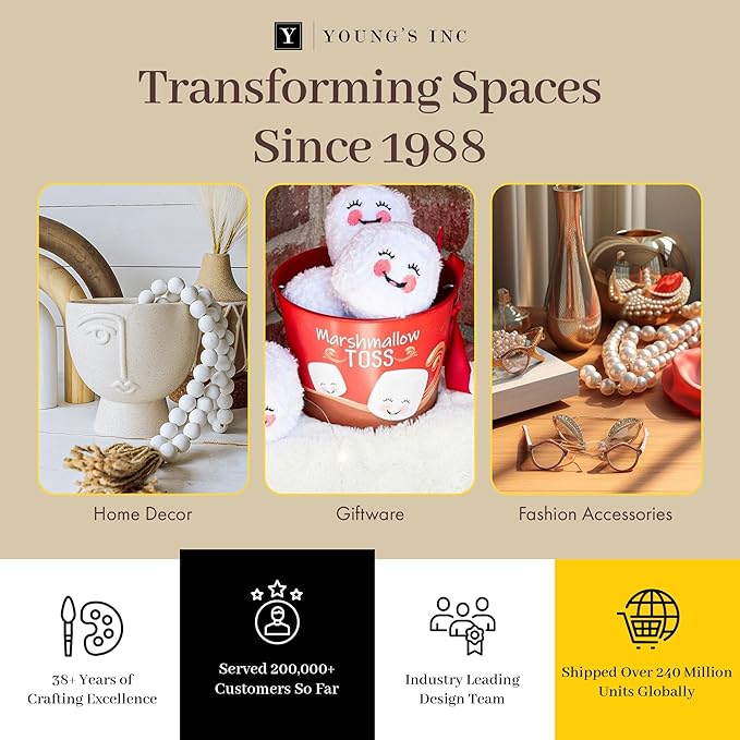 Young's Inc. Cat Figurine - Cute Cat Statue - Whimsical Cat Decor for Cat Lovers - Cat Collectibles and Meditation Decor - Cat with Mirror - 4'' L X 2'' W X 4'' H