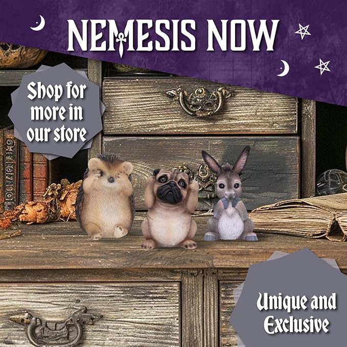 Nemesis Now Three Wise Donkeys, Grey, 11cm, Resin