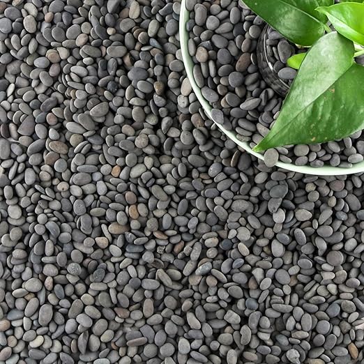 18lb Small Smooth River Rocks Pebbles for Plants & Succulents, Decorative Outdoor Landscaping Garden Rocks, Natural Mexican Beach Pebbles, Gravel for Aquarium, Fish Tanks, Vase and Yard Decor