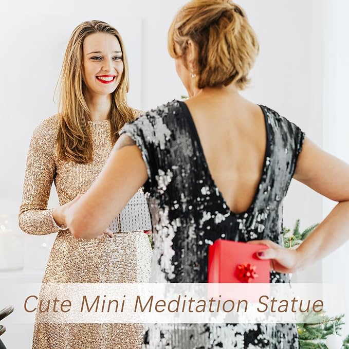 Yoga Meditation Statue Gifts for Women - Mini Yoga Girl with Cat Dog Figurines Gift for Office Cute Relaxation Gifts for Yoga Lovers & Cat Dog Lover Resin Yoga Figurine Decor Table Ornament