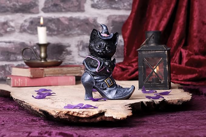 Nemesis Now Mischievous Familiar Cat Figurine 18.5cm, Black