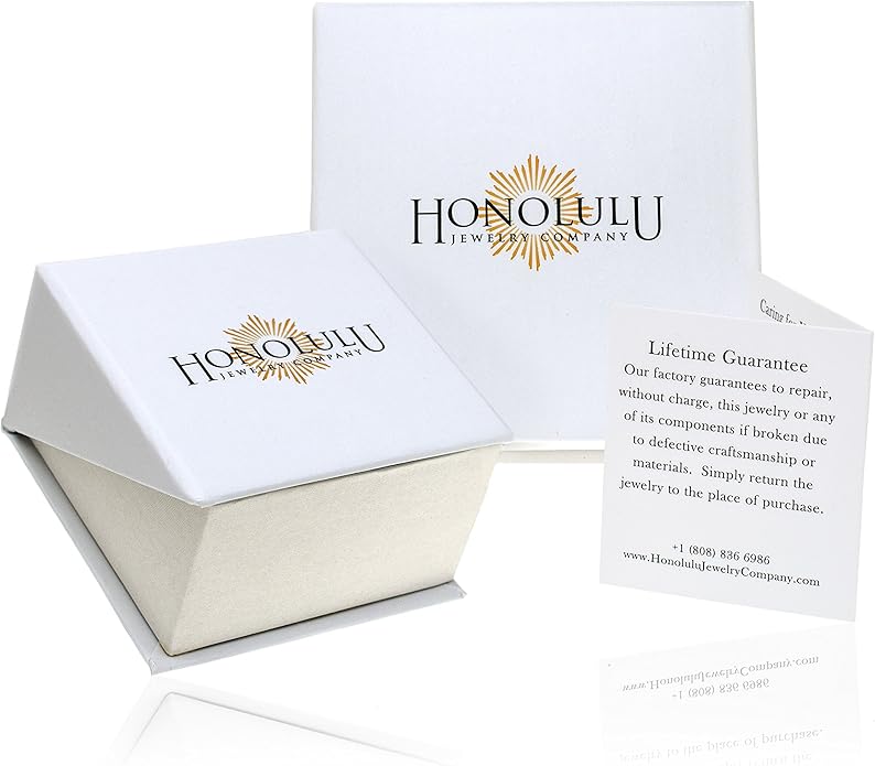 Honolulu Jewelry Company Sterling Silver Whale Tail CZ Accented Necklace Pendant with Simulated Blue Opal and 18" Box Chain