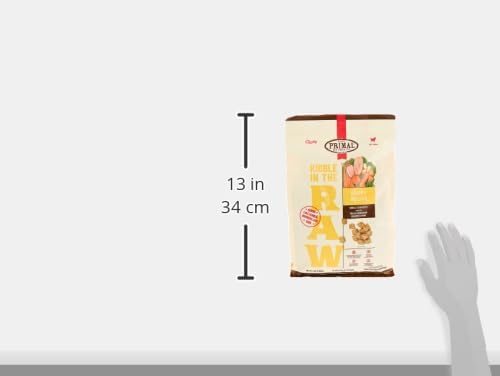 Primal Kibble in The Raw, Freeze Dried Dog Food, Puppy Recipe, Scoop & Serve, Made with Raw Protein, Whole Ingredient Nutrition, Crafted in The USA, Dry Dog Food 1.5 lb Bag