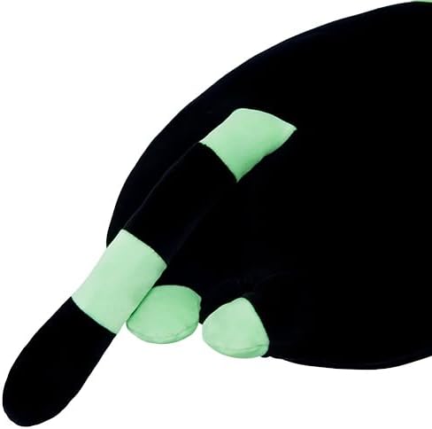 Long Cat Plush Body Pillow, Cute Cat Plush Toy Pillows with Wings, Stuffed Animals Kitten Soft Plushies Gifts for Kids Girls Girlfriend(AngelCat Green, 19.6in/50cm)