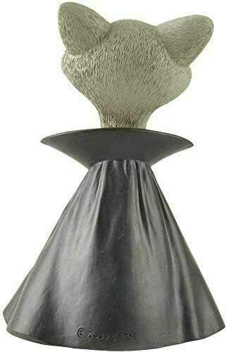 Holiday Stocking Stuffer - Whimsical Grey Cat Vampire Figurine - Cat Home Office Decoration - Gifts for Cat Lovers, Purrfect