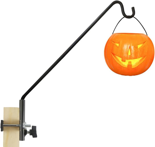 MIXXIDEA Extended Fence Deck Hook Rail Heavy Duty Bird Feeder Hook, Adjustable Plant Bracket for Bird Feeders, Planters, Suet Baskets, Lanterns, Wind Chimes and More