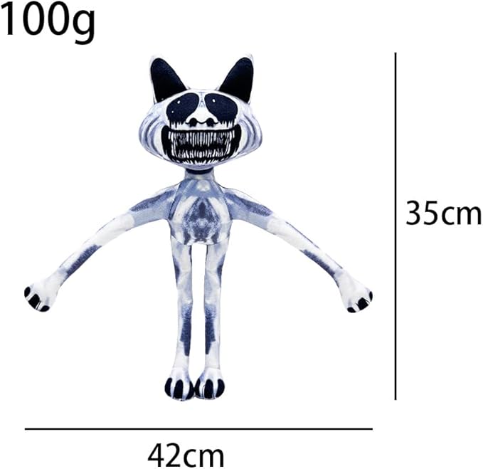 Zoo NOMALY Cat Plush Doll Zoo Anomaly Cute Plush Animals Stuffed Plushie Toy Figure Pillow Cosplay Cute Kids Fans Collection Gift (Monster Cat)