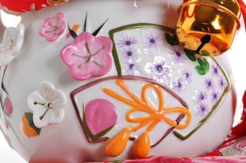 Maneki-Neko Lucky Cat Money Box Fine China Waving Cat (Medium)