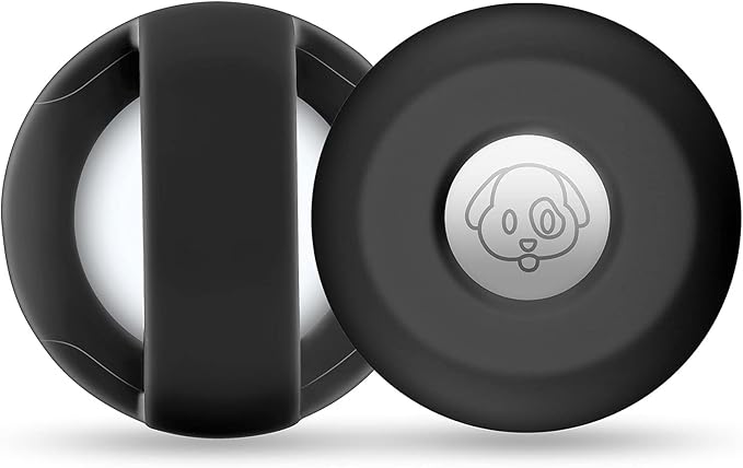 Airtag Holder for Dog Collar, Cibaabo Silicone Air Tag Case Cover Compatible with Apple Airtags for 0.8-1.2inch Cat Pet Collar Harness Loop