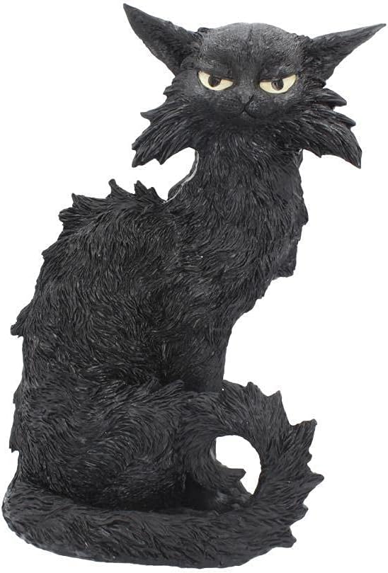 Nemesis Now Salem Witch Familiar Black Cat Figurine 32.5cm, Resin, Black, Witch's Familiar Figurine, Black Cat Ornament, Witchcraft Decor, Cast in The Finest Resin, Expertly Hand-Painted