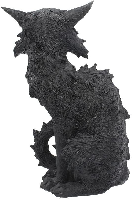Nemesis Now Salem Witch Familiar Black Cat Figurine 32.5cm, Resin, Black, Witch's Familiar Figurine, Black Cat Ornament, Witchcraft Decor, Cast in The Finest Resin, Expertly Hand-Painted