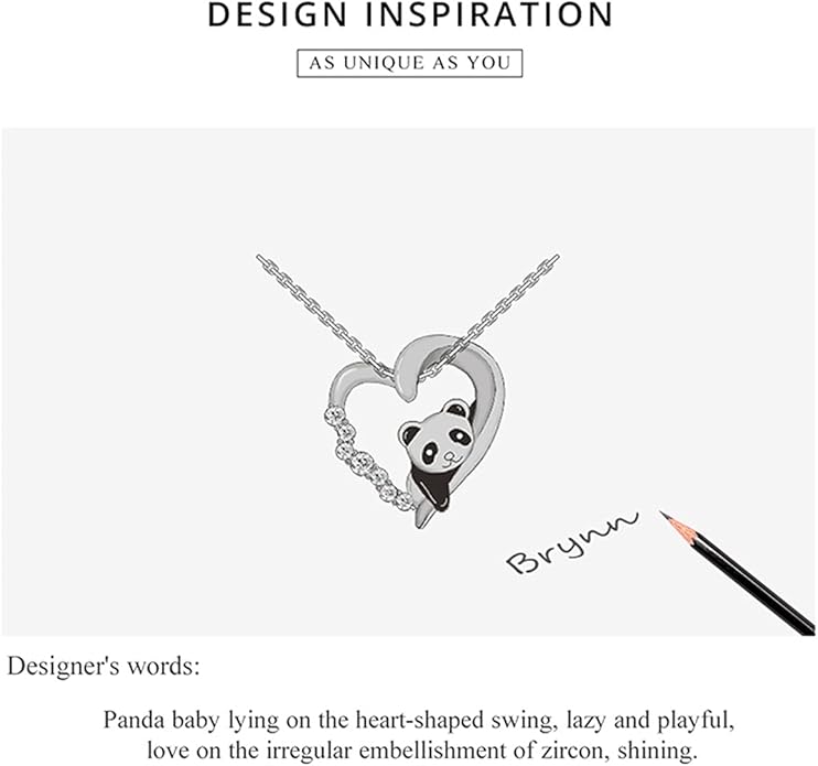 925 Sterling Silver Dog Paw Cat Panda Necklace for Women Cute Dainty Animal Pendant Necklace Gifts for Cat Mom Animals Lover…