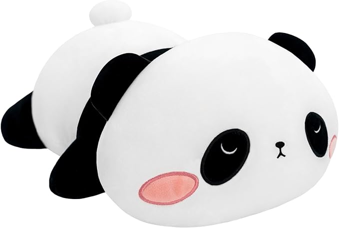 SQEQE Weighted Panda Plush, Weighted Panda Stuffed Animal, Cute Plushies Soft Bear Pillow Toy Gift for Kids Adults 13.8 Inch, 1.6 Lbs