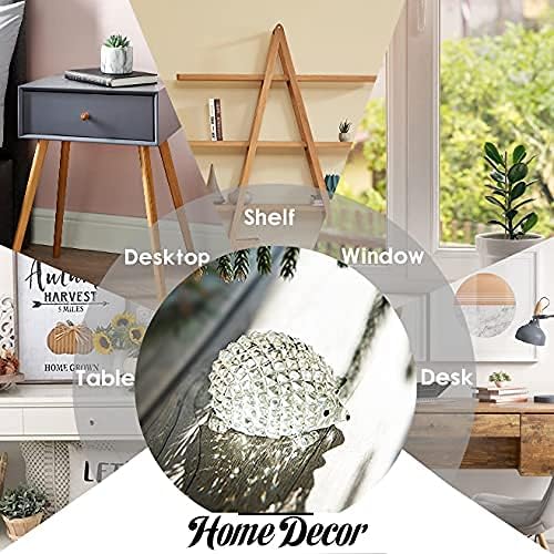 H&D HYALINE & DORA Cut Clear Crystal Hedgehog Animal Figurine Collection Glass Ornament