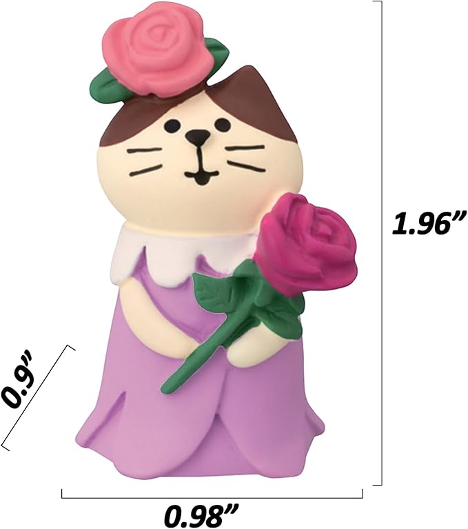 Miniature Cat Figurines Mini Cat Figurines Wedding Bridesmaid Cat Cute Desk Decor