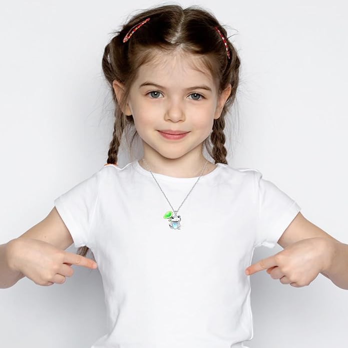 Dreamboat Moonstone Animal Pendant Necklace for Women 925 Sterling Silver Cute Animals Jewelry Gifts