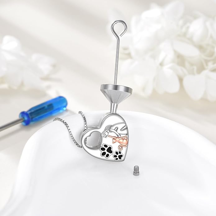 URONE Urn Necklaces for Ashes 925 Sterling Silver Abalone Shell Tree of Life Cremation Jewelry for Ashes Memory Jewelry for Women Men