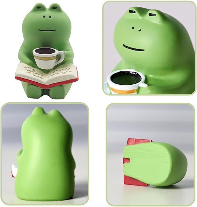 Miniature Frog Figurines Frog Figurine Frog Gifts for Women Frog Decor Desk Accessories for Home Office